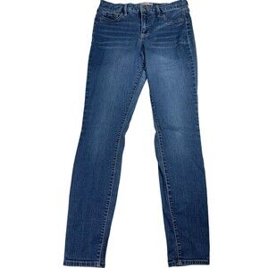 Jessica Simpson Kiss Me Jeans Womens 8 x 29 Blue Denim Cotton Stretch Skinny Leg